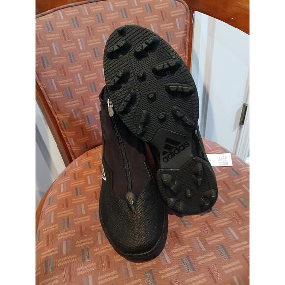 New Men's 11.5 adidas Nasty Torsion Team Black Football High Top Cleats GX1777 - Picture 5 of 9